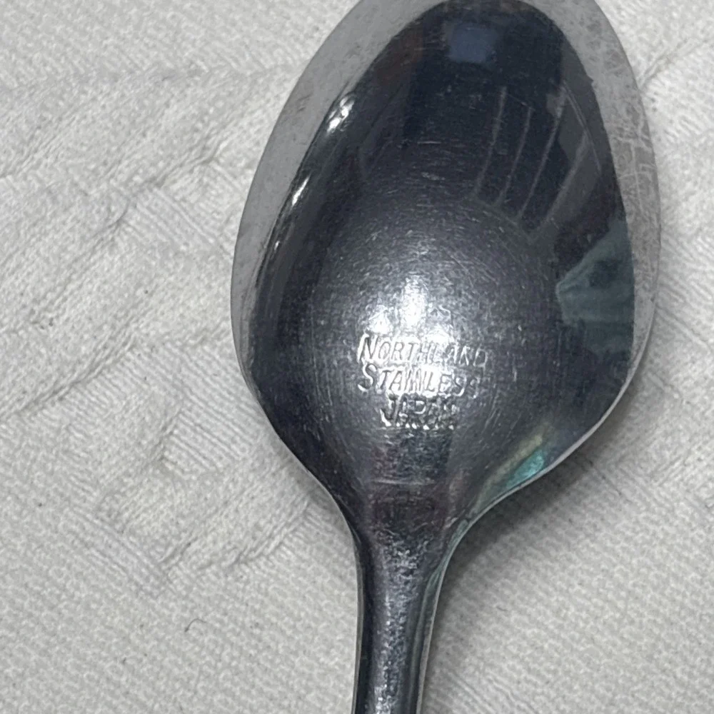 4Pcs Vtg Oneida Northland Napa Valley Stainless Iced Teaspoon Japan Discontinued
